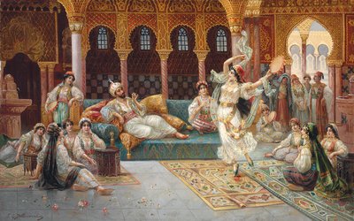 A harem dance by J. G. Delincourt