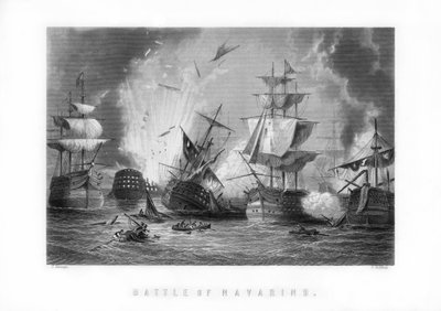 The Naval Battle of Navarino, 20th October 1827 by J. Godfrey