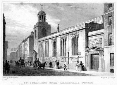 Church of St Katherine Cree, Leadenhall Street, City of London (19th century) by J. Gough
