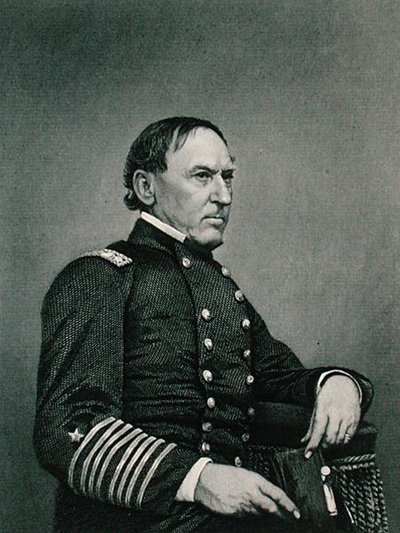 David Glasgow Farragut (1801-70), Engraved After a Photograph by William G. Jackman by J. Gurney and Son