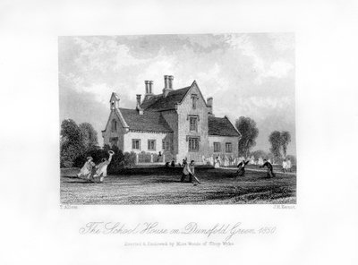 The School House on Dunsfold Green, Surrey, 1850 by J. H. Kernot