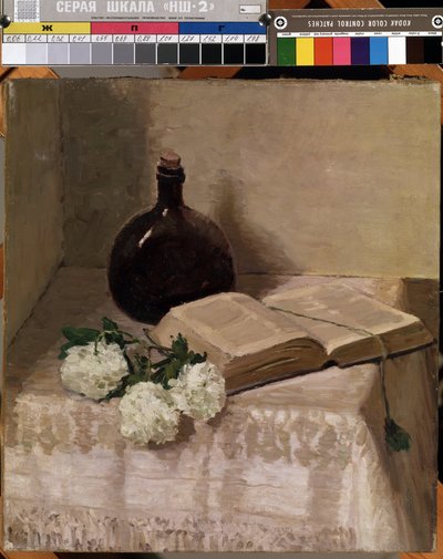 Still Life with a Book by J. Hansch