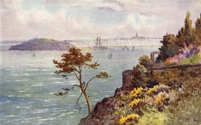 St Servan and Embouchure of the Rance from Vicomte by J. Hardwicke Lewis