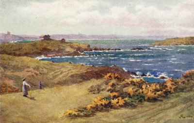 The Golf Links between St Lunaire and St Briac, St Cast in the Distance by J. Hardwicke Lewis