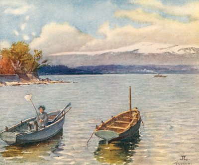 The Jura Range from Thonon, Hte Savoie, JHL by J. Hardwicke Lewis