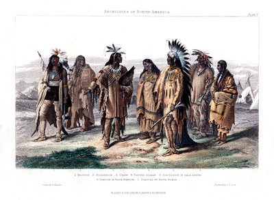 Aborigines of North America, 1873 by J. J. Crew