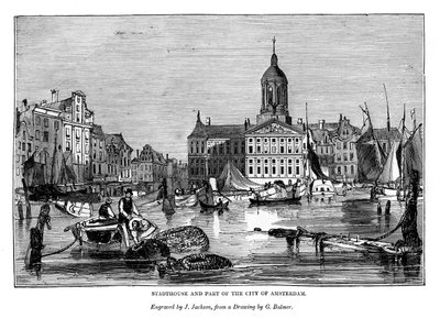 Stadthouse and part of the city of Amsterdam by J. Jackson