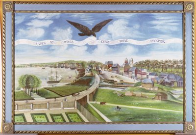 View of New Orleans from the Plantation of Marigny, 1803 by J. L. Bouquet de Woiseri
