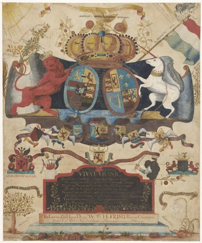 Allegory on the Elevation of William IV, 1747 by J. Luiscius