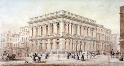 View of the Army and Navy Club on Pall Mall, Westminster, London by J Marchant