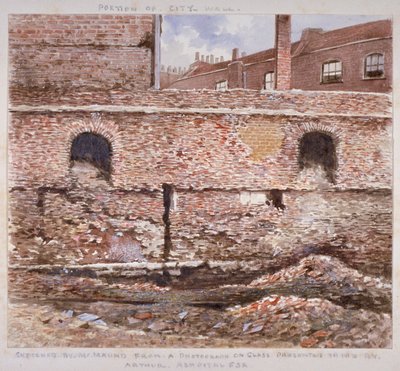Portion of London Wall showing the internal face on Cooper