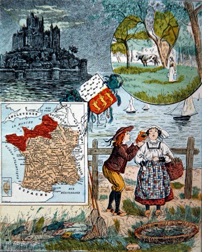 Normandy and Brittany, Illustration for 
