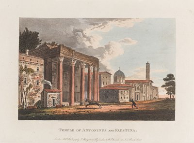 Temple of Antoninus and Faustina by J. Merigot