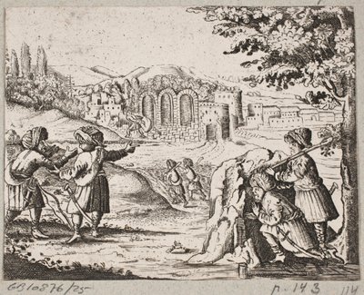 Illustration for Adam Olearius, “Persianischer Rosenthal von einem Sinnreichen Poeten Schich Saadi”, Schleswig 1660 by J. Muller