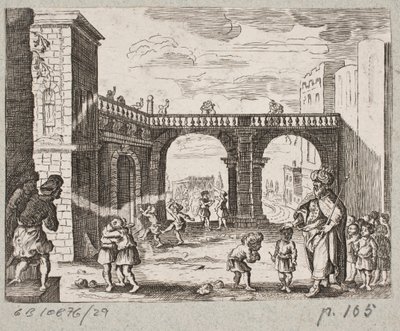 Illustration to Adam Olearius, “Persianischer Rosenthal von einem Sinnreichen Poeten Schich Saadi,” Schleswig 1660 by J. Muller