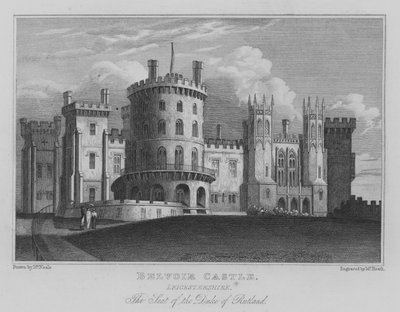 Belvoir Castle, Leicestershire; The Seat of the Duke of Rutland (engraving) by John Preston Neale