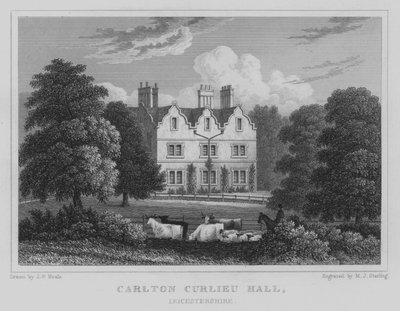 Carlton Curlieu Hall, Leicestershire by John Preston Neale