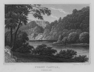 Corby Castle, Cumberland by John Preston Neale