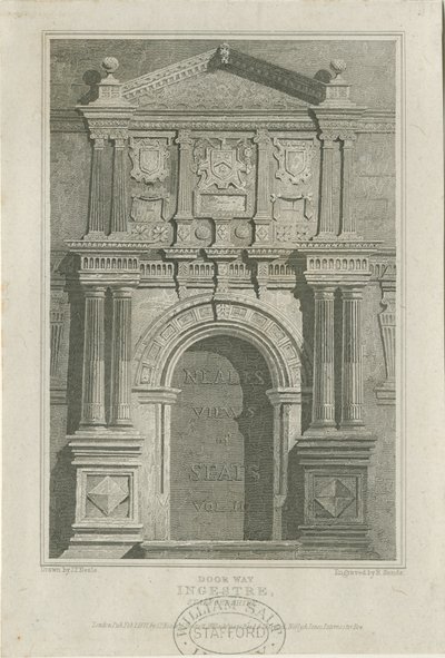 Ingestre Hall - Doorway by John Preston Neale