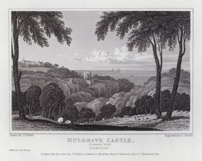 Mulgrave Castle, General View, Yorkshire by John Preston Neale