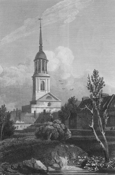 Shoreditch Church by John Preston Neale
