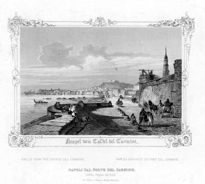 Naples from the Carmine Castle, Italy by J. Poppel