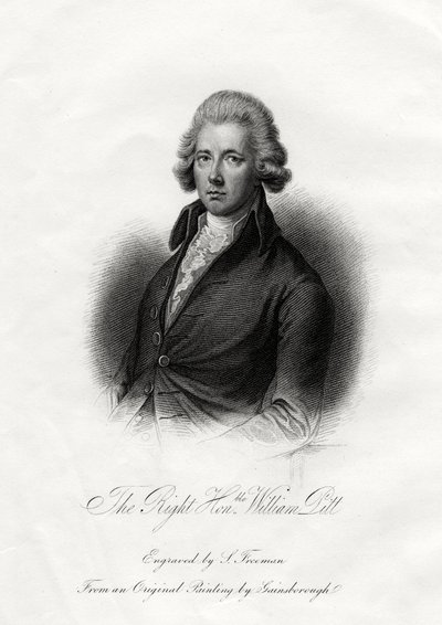 William Pitt the Younger, British statesman by J. Posselwhite