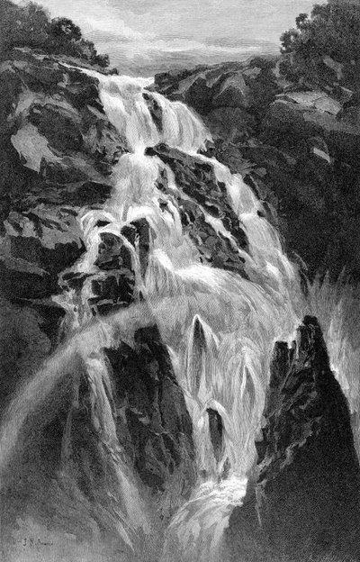 The Barron Falls near Cairns, Queensland, Australia by J. R. Ashton