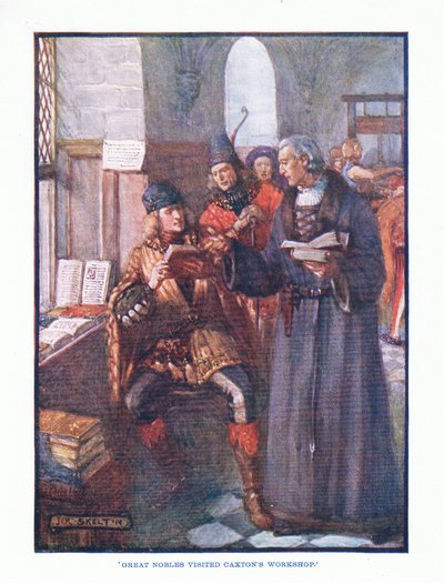 Great nobles visited Caxton