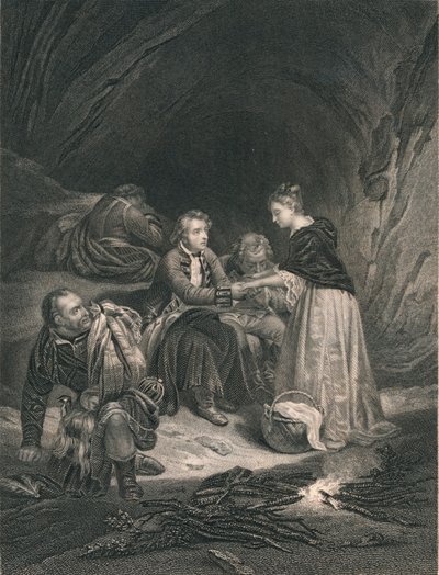 Chas. Edward The Pretender and Flora Macdonald by J. Rogers