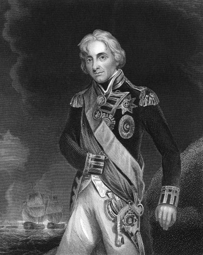 Horatio Nelson, 1st Viscount Nelson, English naval commander by J. Rogers