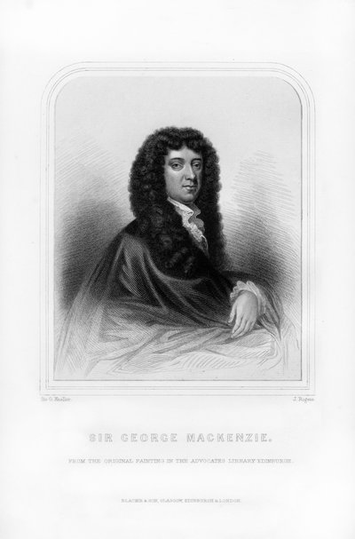 Sir George Mackenzie of Rosehaugh, Scottish lawyer and legal writer by J. Rogers