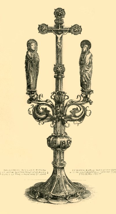 Branched altar cross by J. S. Goepel