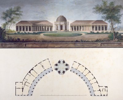 The Temple of the Sun at the Bayreuth Hermitage c.1780 by J. Saher