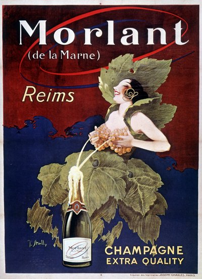 Poster for Champagne Morlant, by J. Stall, 20th century by J. Stall