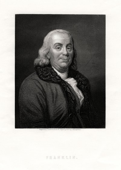 Benjamin Franklin, Political Figure and Statesman of the United States by J. Thomson