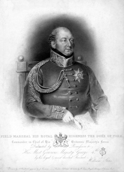 Field Marshal Prince Frederick, Duke of York and Albany by J. Thomson