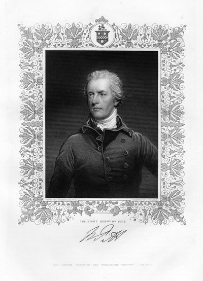 William Pitt, the Younger, British Politician and Prime Minister, 19th century by J. Thomson