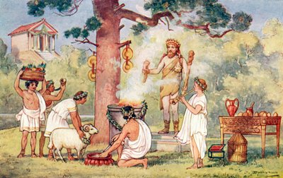 The Roman Empire - sacrifice to the Gods by J. Williamson