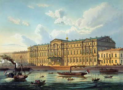 Palace of Grand Duke Mikhail and Palace Embankment, printed by Jacottet and Bachelier, published by Lemercier, Paris by J. after Charlemagne