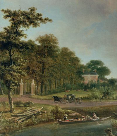 A Country House by J. and Velde, A.van Hackaert