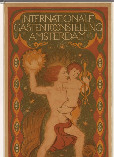 Poster for the International Guest Exhibition in Amsterdam by Jac Jongert