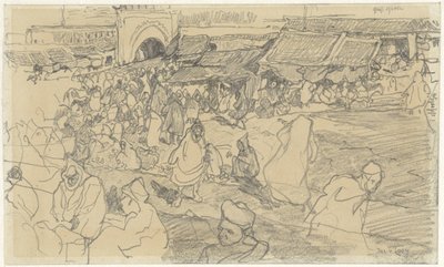 Arab Market by Jac van Looij
