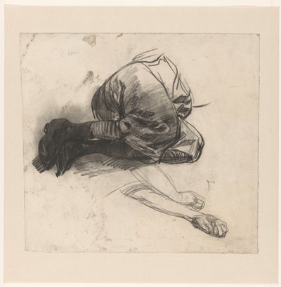 Study of the Legs and Arms of a Lying Woman by Jac van Looij