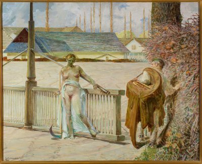 My Life - Right Part of the Triptych by Jacek Malczewski