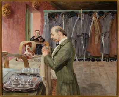 My Life - Central Part of the Triptych by Jacek Malczewski