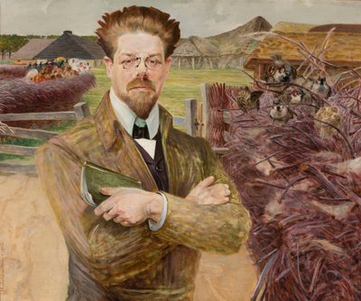 Portrait of Władysław Reymont by Jacek Malczewski