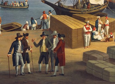 View of Port of Messina (detail) by Jacob Philippe Hackert