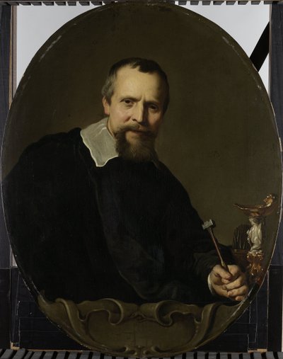 Portrait of Johannes Lutma by Jacob Adriaensz. Backer