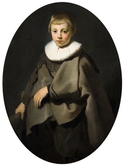 Portrait of a Boy in Grey by Jacob Adriensz Backer